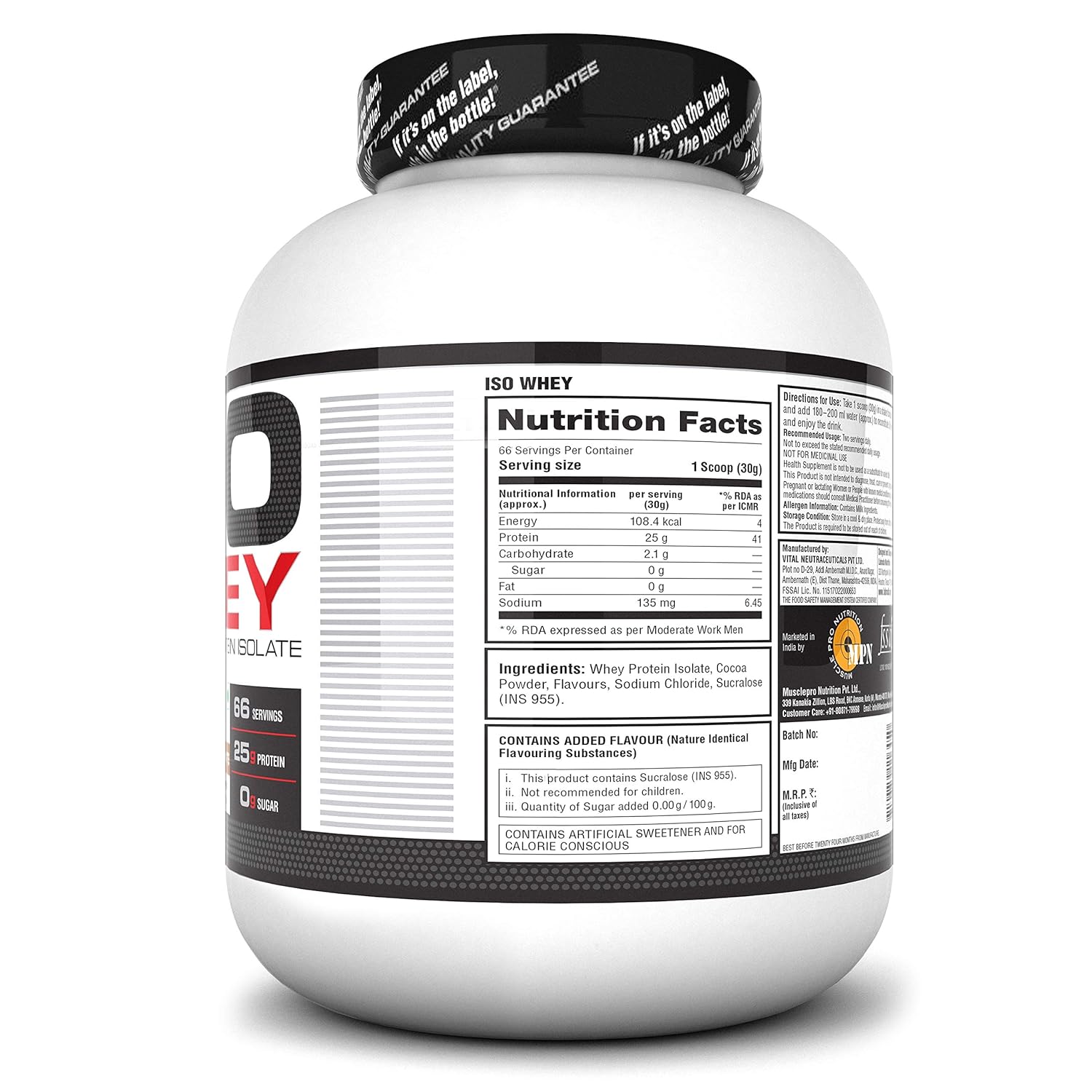 Labrada ISO Whey 100% Whey Protein Isolate 2kg