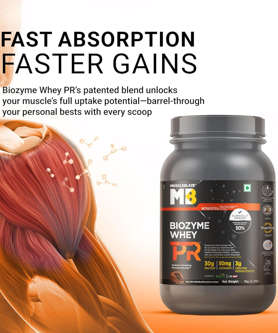 MuscleBlaze Biozyme Whey PR 1kg