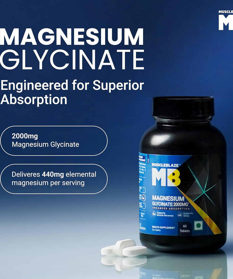 Muscleblaze Magnesium Glycinate 2000 mg