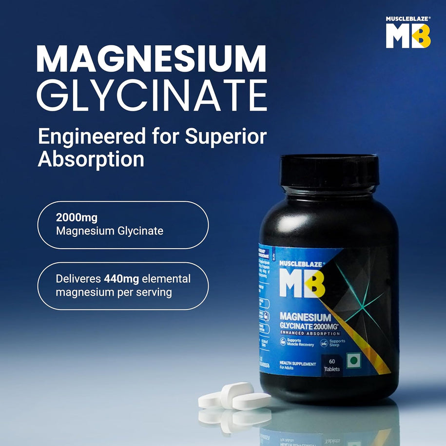 Muscleblaze Magnesium Glycinate 2000 mg
