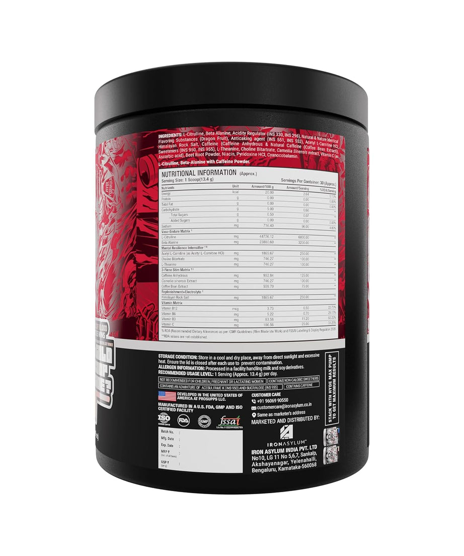 Prosupps Mr Hyde Xtreme Nightmare Pre-Workout 402g