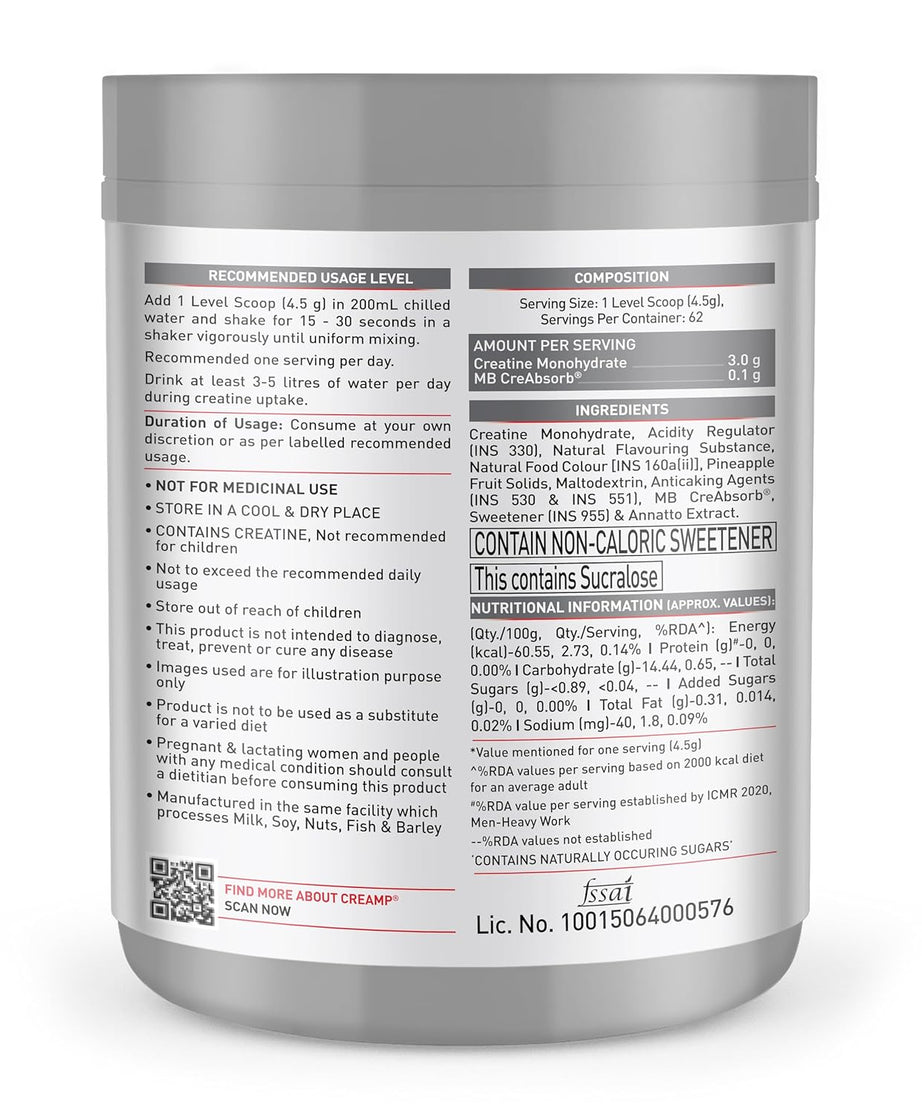 MuscleBlaze Creamp 280g