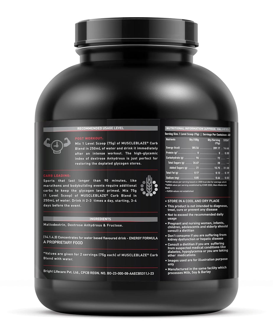 MuscleBlaze Carb Blend 3kg
