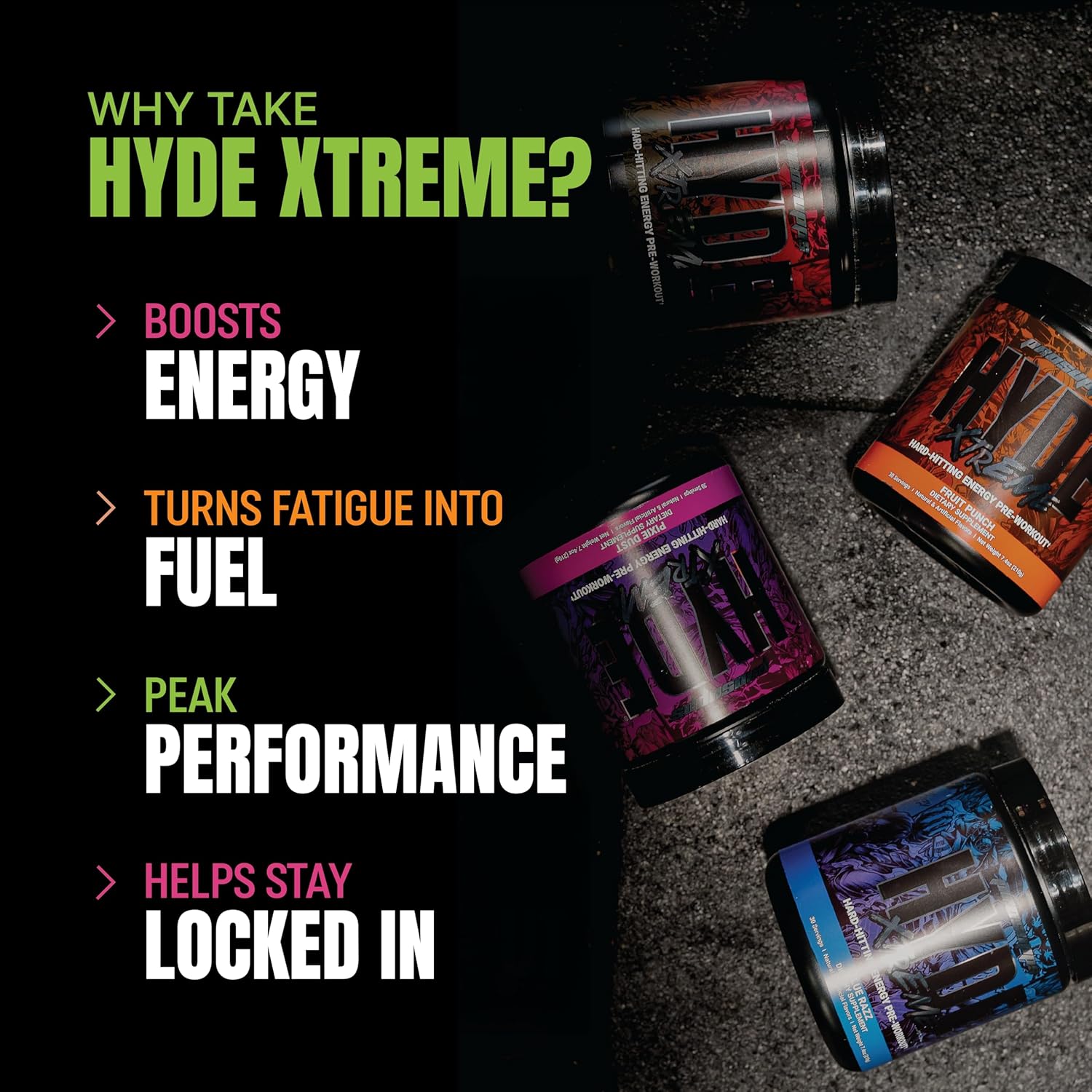 Prosupps Hyde Xtreme Hard Hitting Energy Pre Workout 30servings