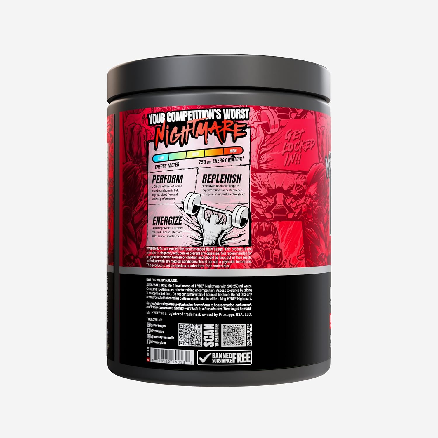 Prosupps Mr Hyde Xtreme Nightmare Pre-Workout 402g
