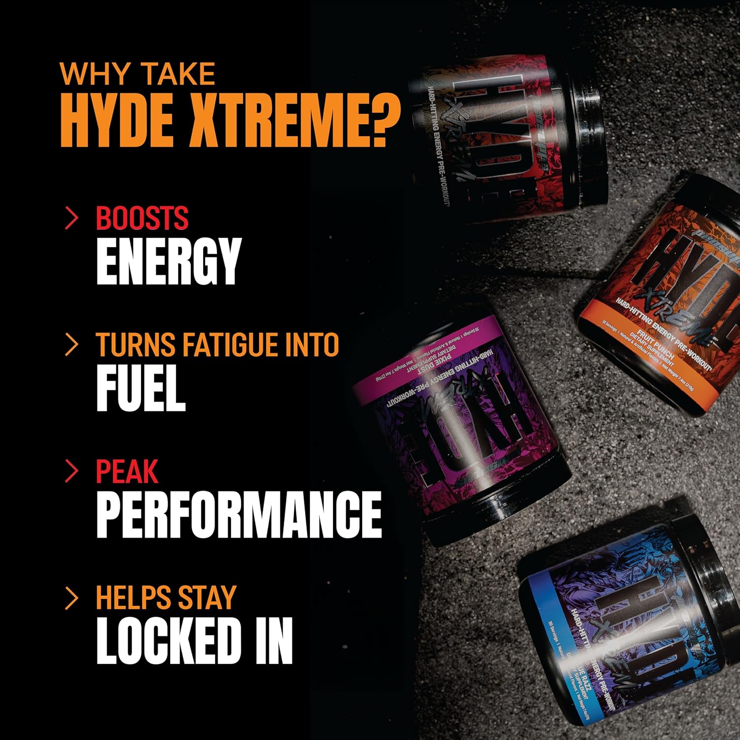 Prosupps Hyde Xtreme Hard Hitting Energy Pre Workout 30servings