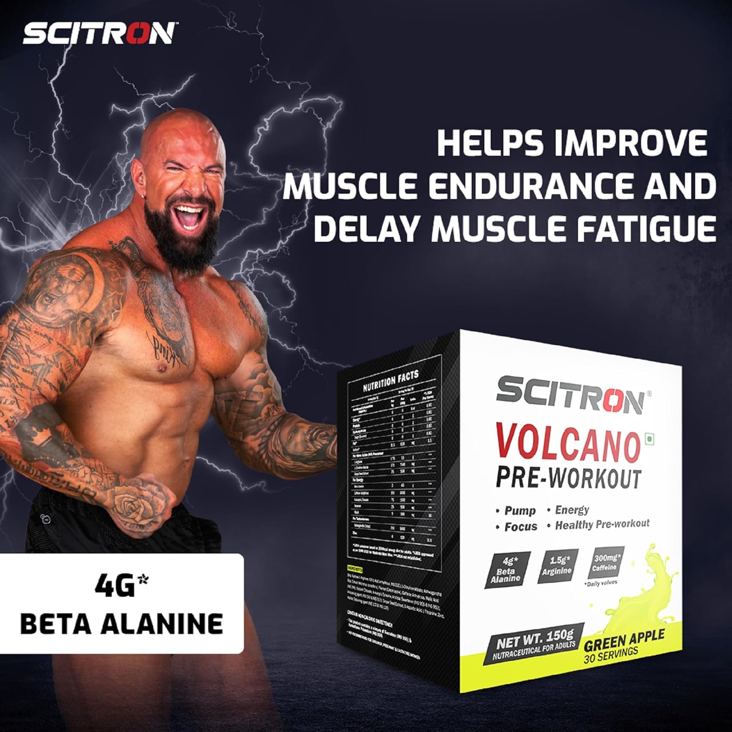 Scitron Volcano Pre Workout 150g