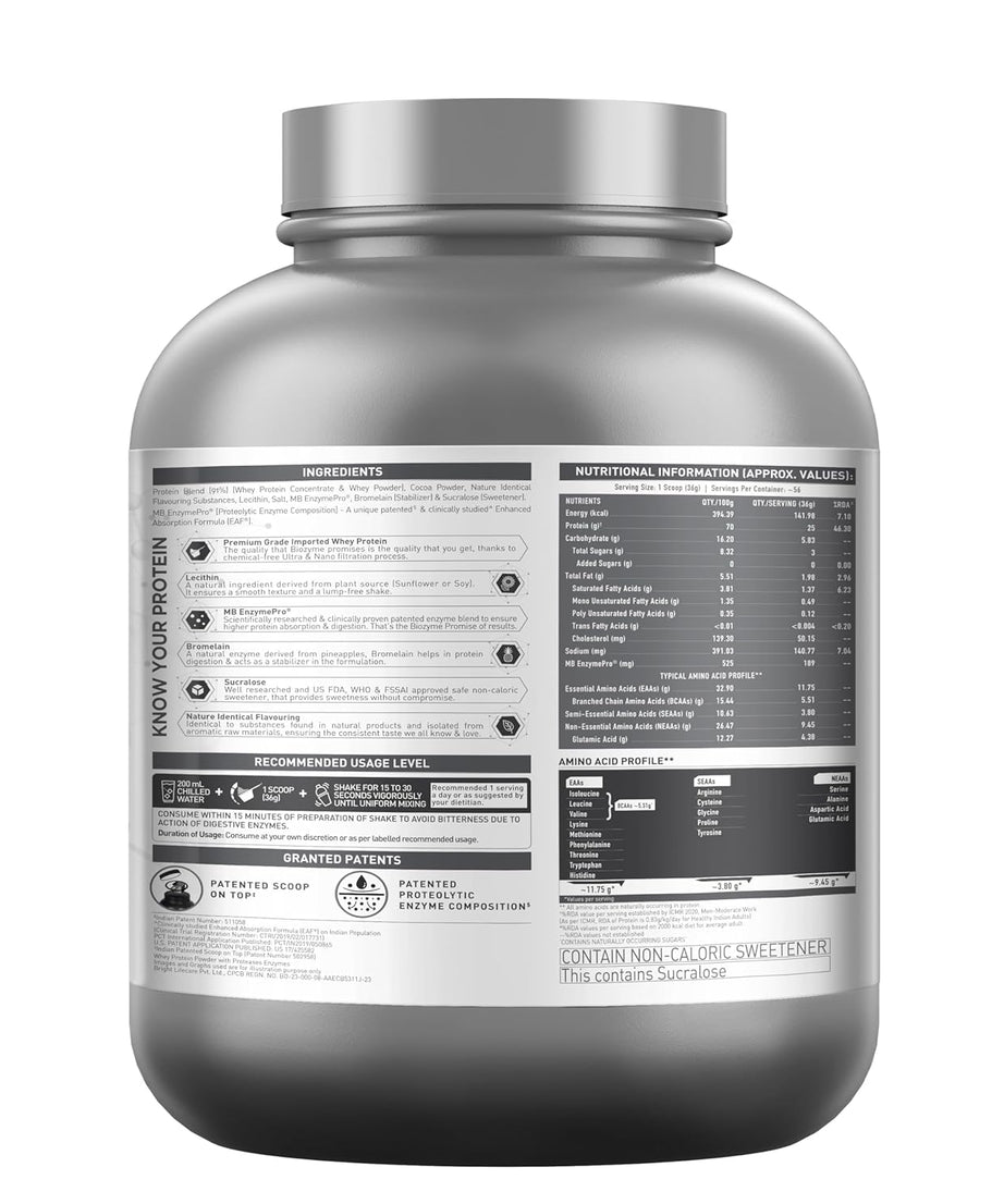 MuscleBlaze Biozyme Performance Whey 2kg