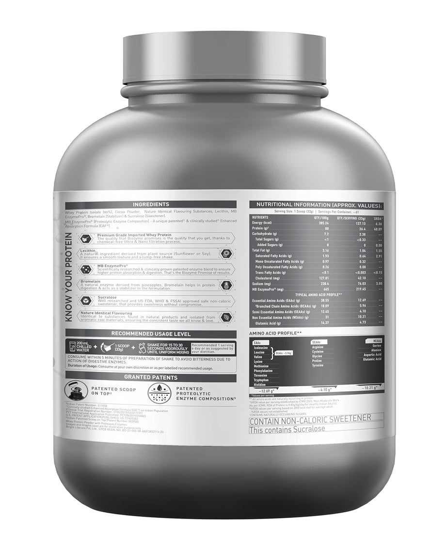 Muscleblaze Biozyme Iso Zero Low Carb 2kg
