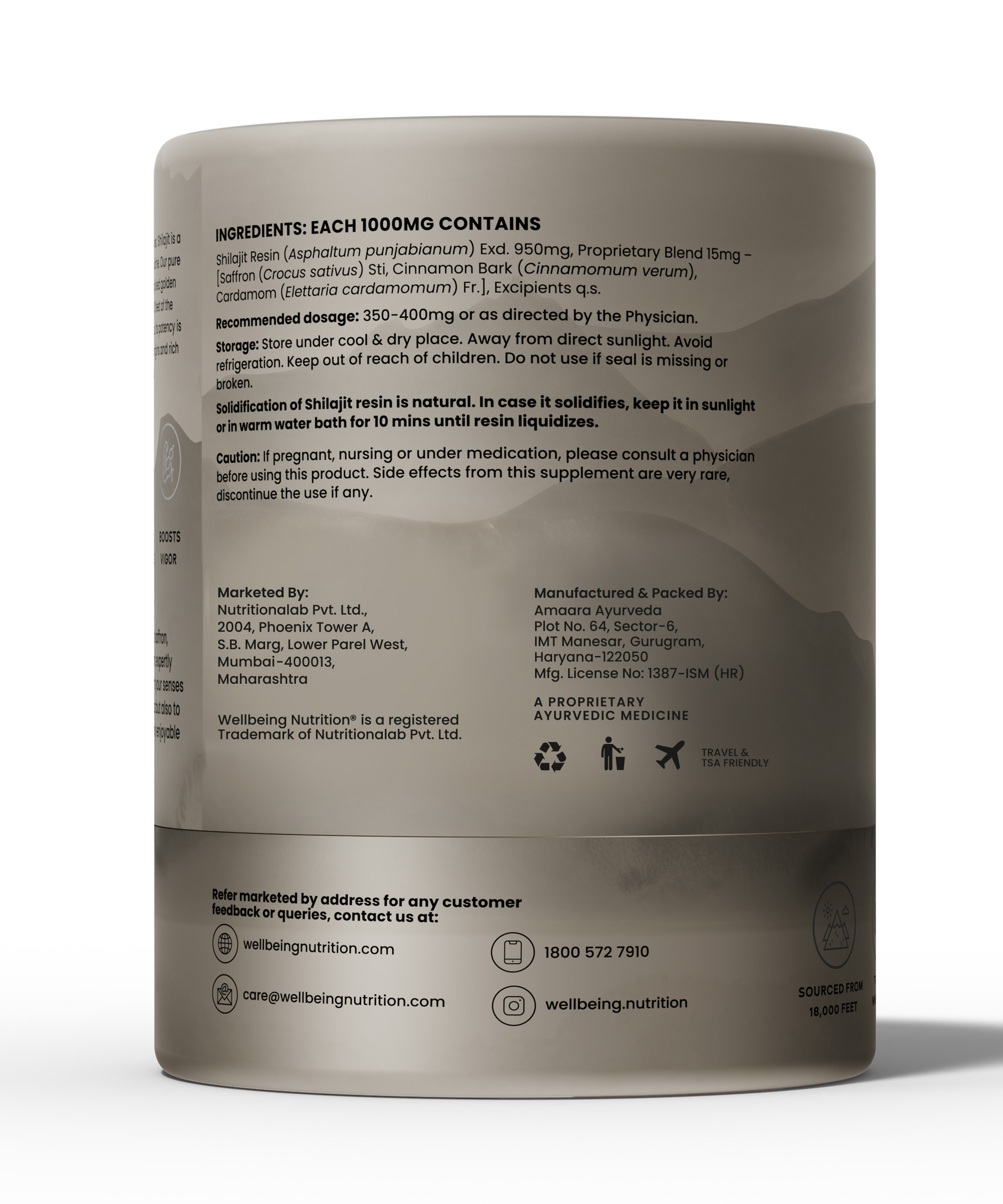 Wellbeing Nutrition Shilajit 10g