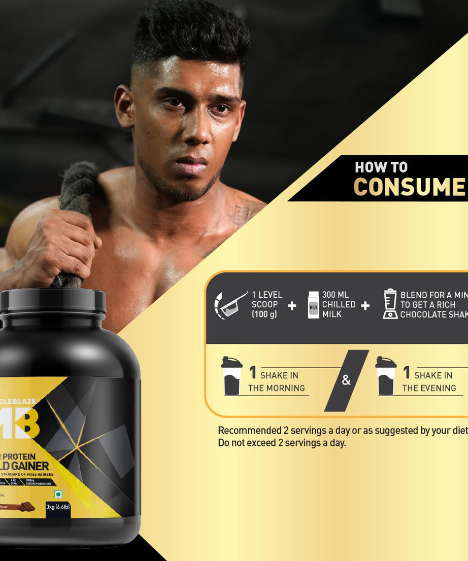MuscleBlaze High Protein Gold Gainer 3kg