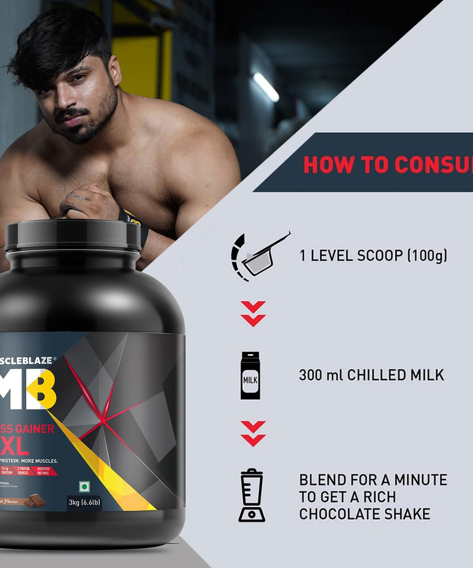 MuscleBlaze Mass Gainer XXL 3kg