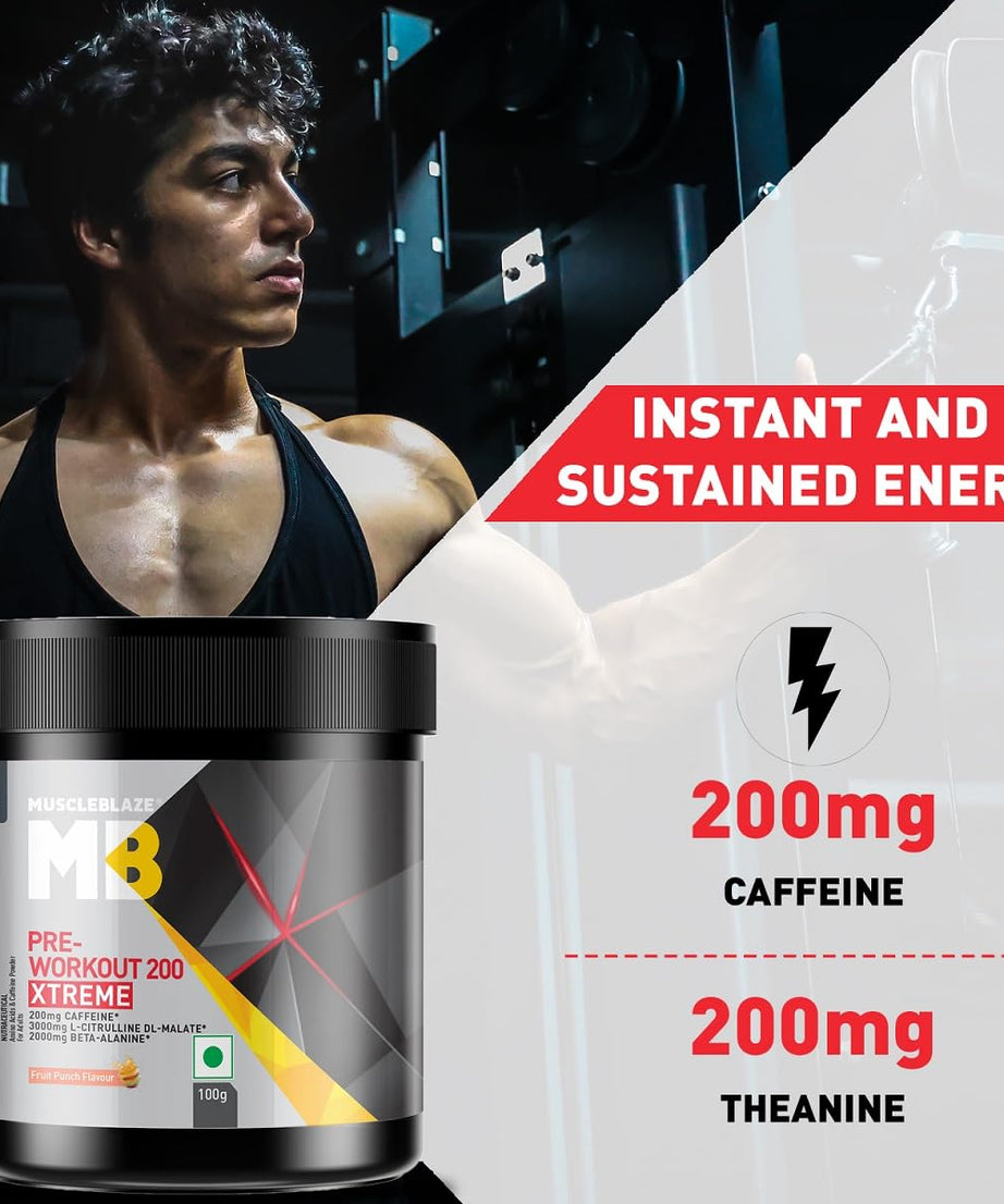 MuscleBlaze Pre Workout 200 Extreme 100g