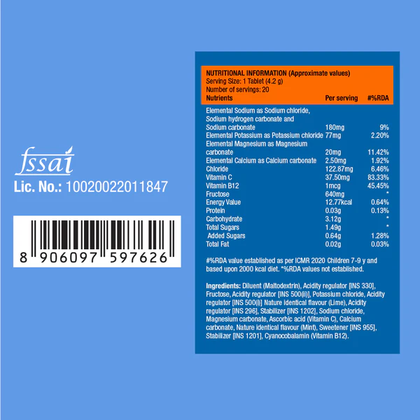 Fast&Up Reload Instant Electrolytes 20 Effervescent Tablets