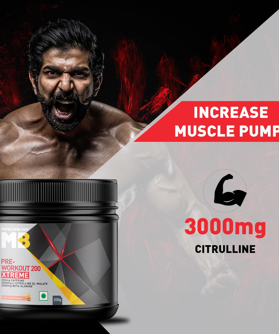 MuscleBlaze Pre Workout 200 Extreme 200g