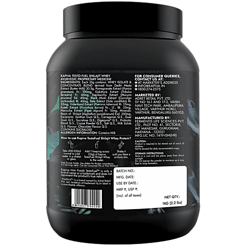 Kapiva Testofuel Shilajit Whey 1kg
