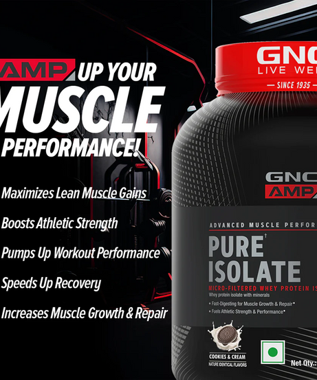 GNC AMP Advanced Muscle Performance Pure Isolate Cookies&Cream 1.81kg