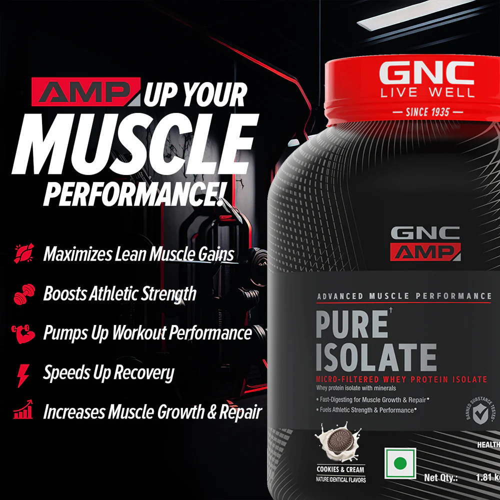 GNC AMP Advanced Muscle Performance Pure Isolate Cookies&Cream 1.81kg