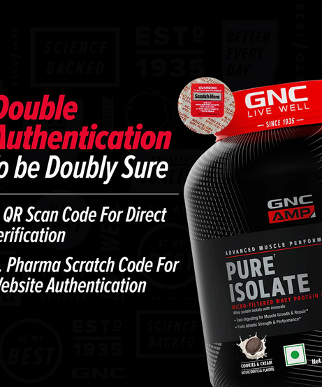 GNC AMP Advanced Muscle Performance Pure Isolate Cookies&Cream 1.81kg