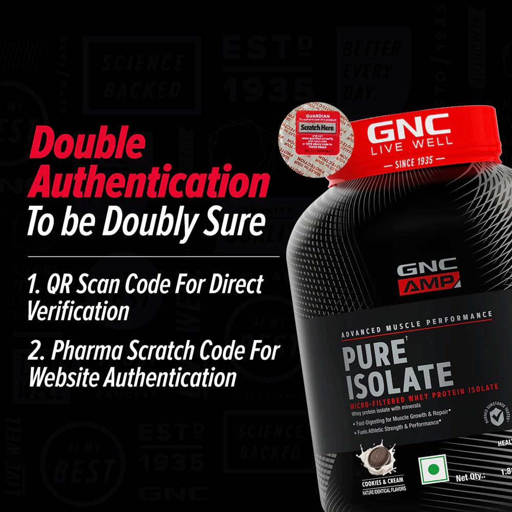 GNC AMP Advanced Muscle Performance Pure Isolate Cookies&Cream 1.81kg