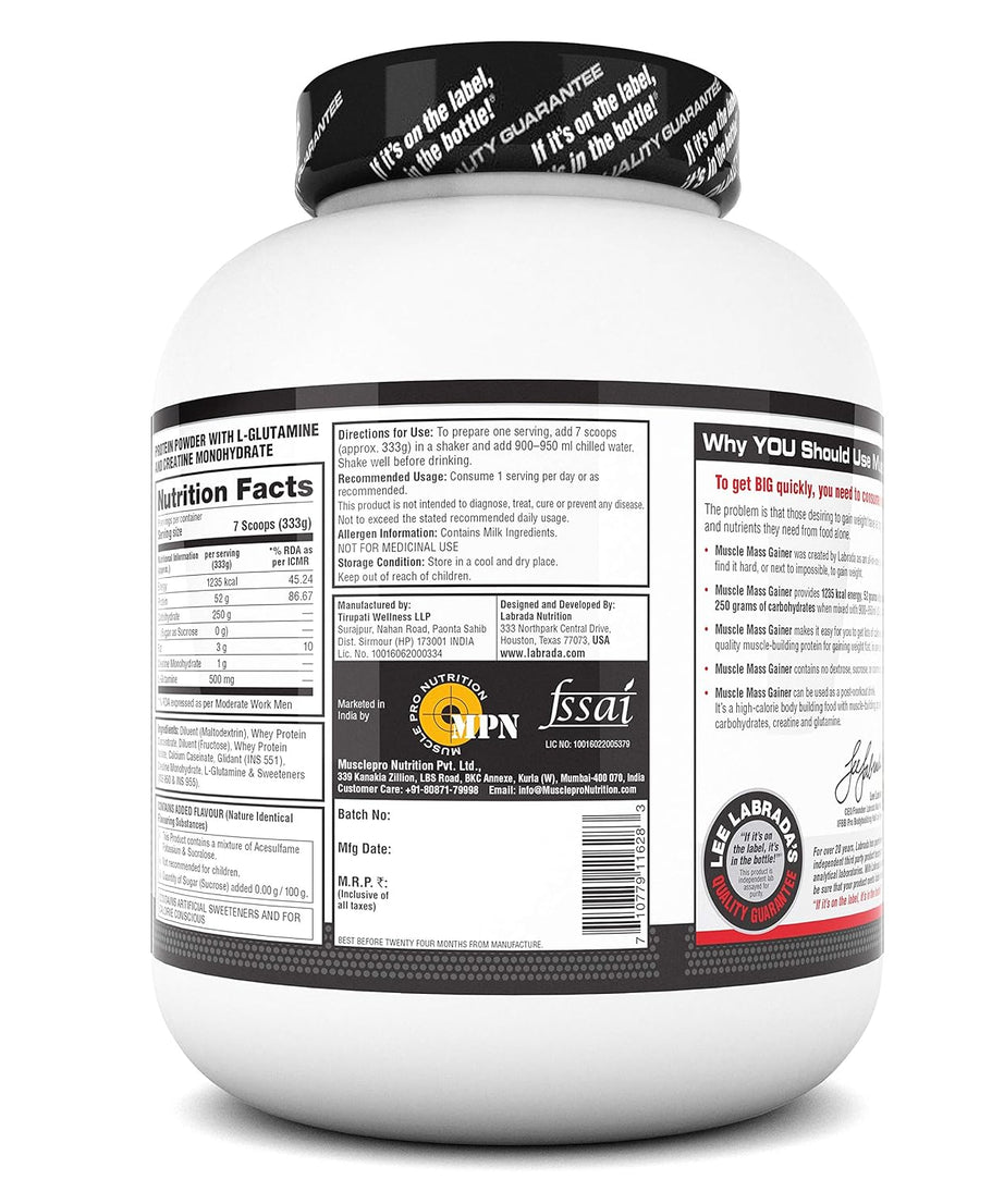 Labrada Muscle Mass Gainer 3kg