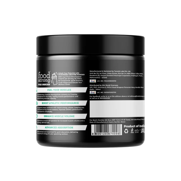 Foodstrong Micronized Creatine Monohydrate 100g