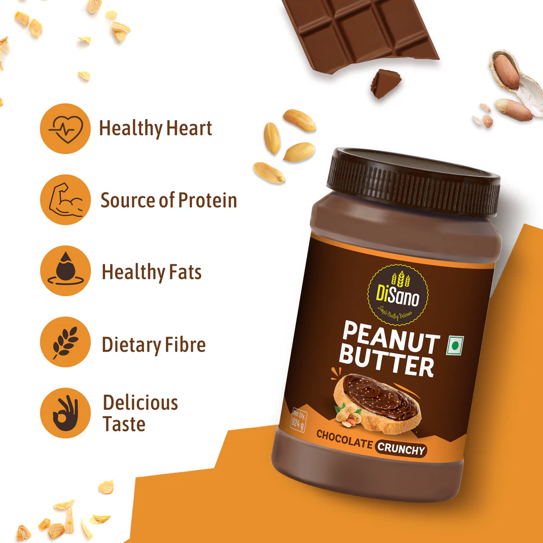 Disano High Protein Peanut Butter 924g