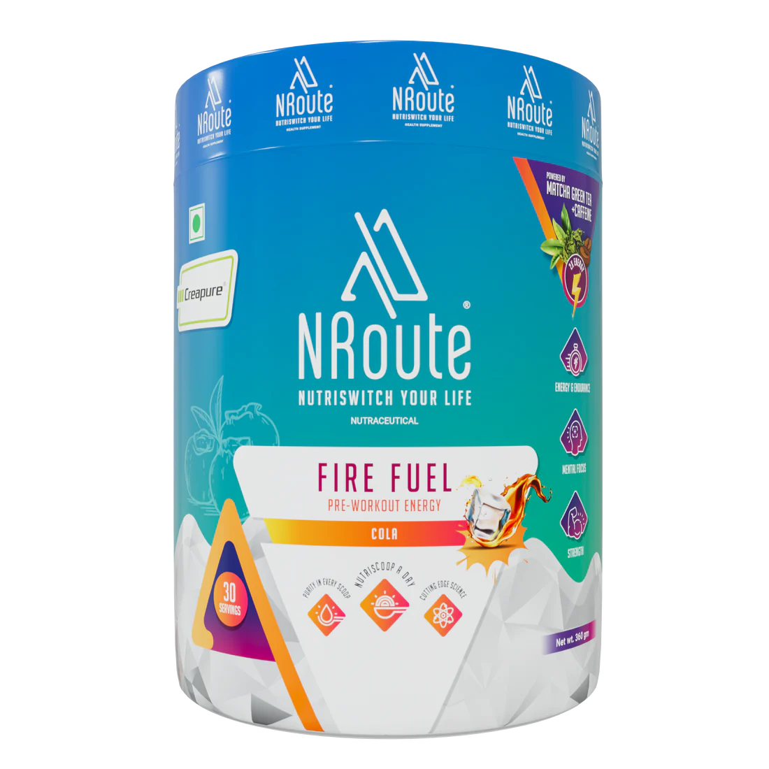 N Route Fire Fuel Pre-Workout 360g