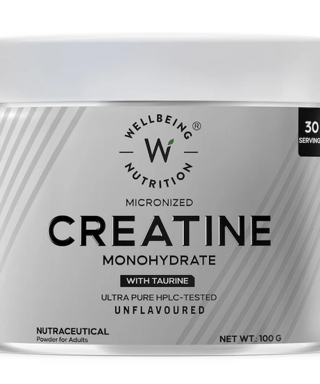 Wellbeing Nutrition Micronized Creatine Monohydrate With Taurine 100g