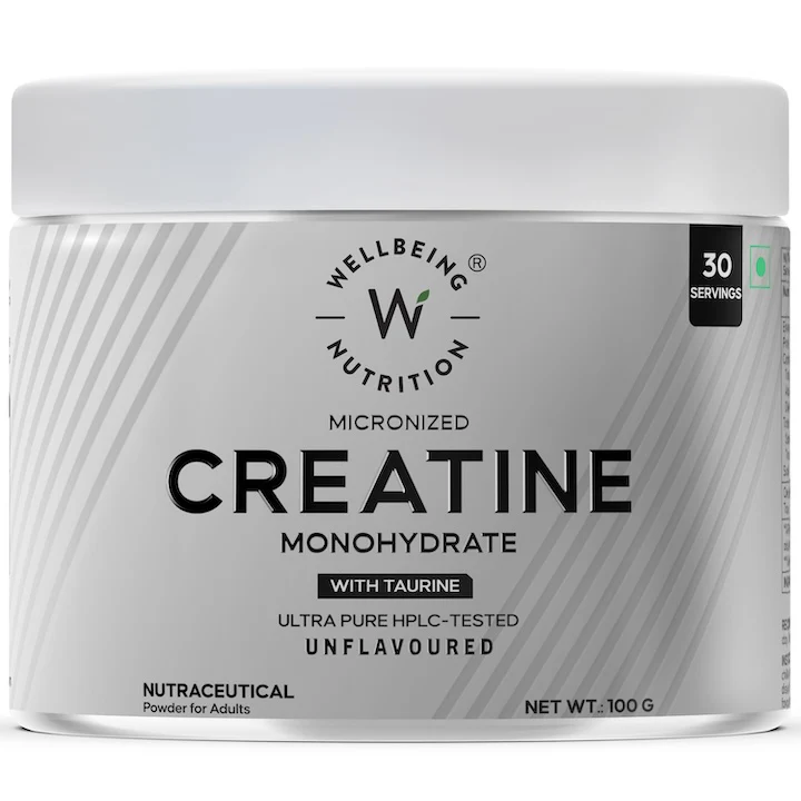 Wellbeing Nutrition Micronized Creatine Monohydrate With Taurine 100g