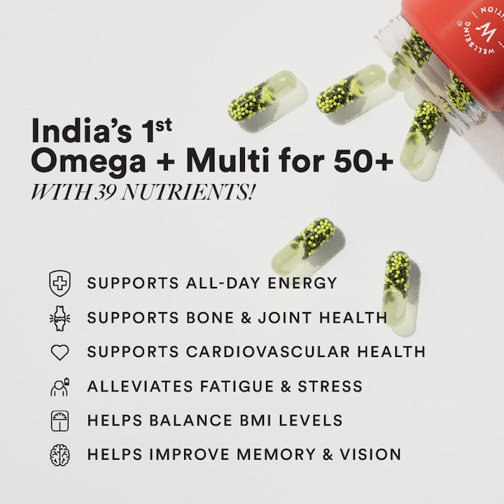 Wellbeing Nutrition Slow Multi + Omega for 50+