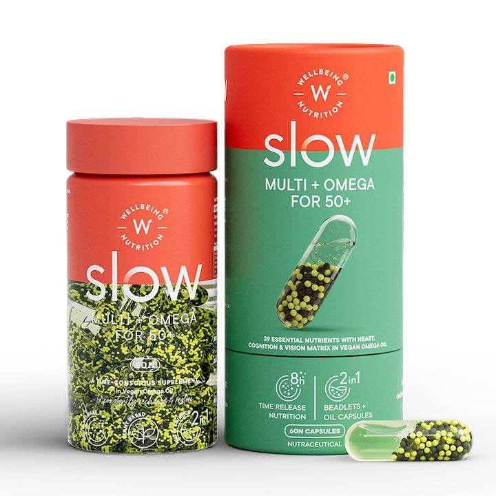 Wellbeing Nutrition Slow Multi + Omega for 50+