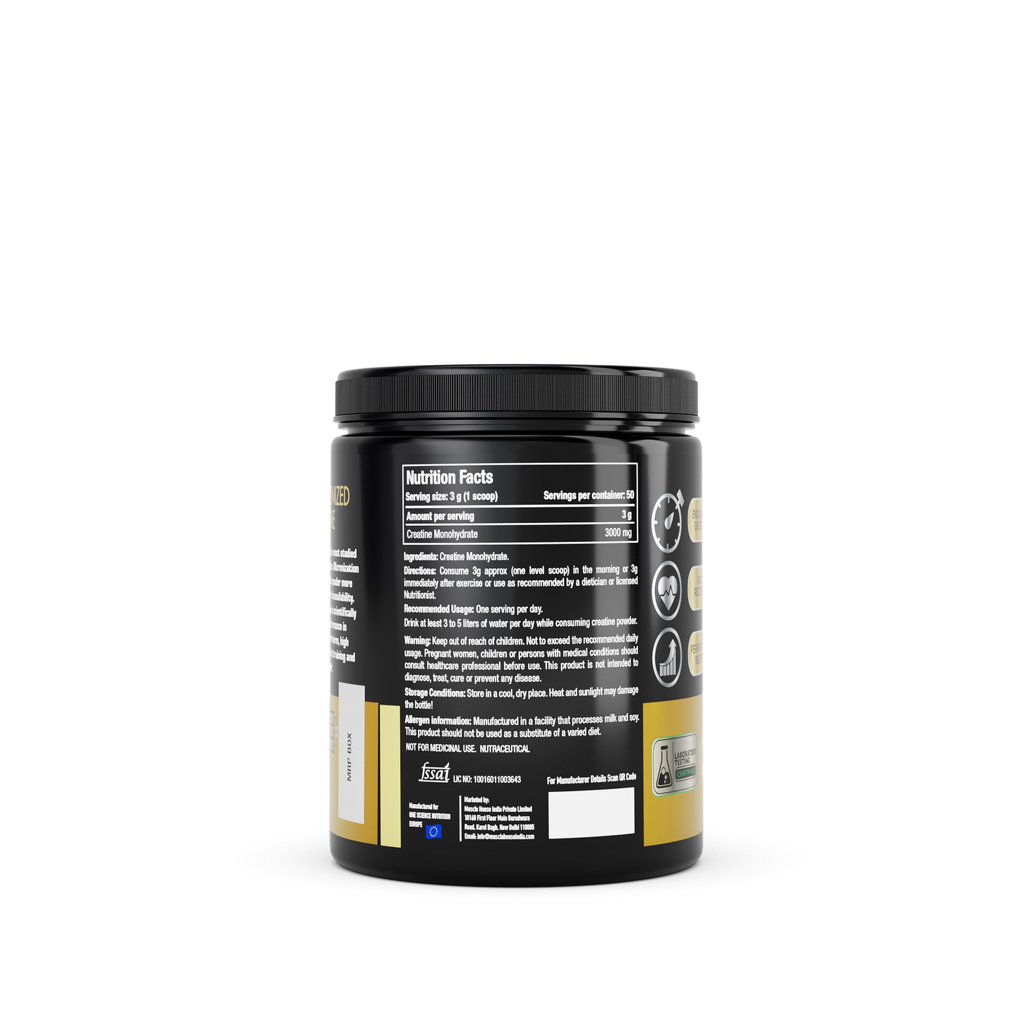 One Science Nutrition Micronized Creatine 150g
