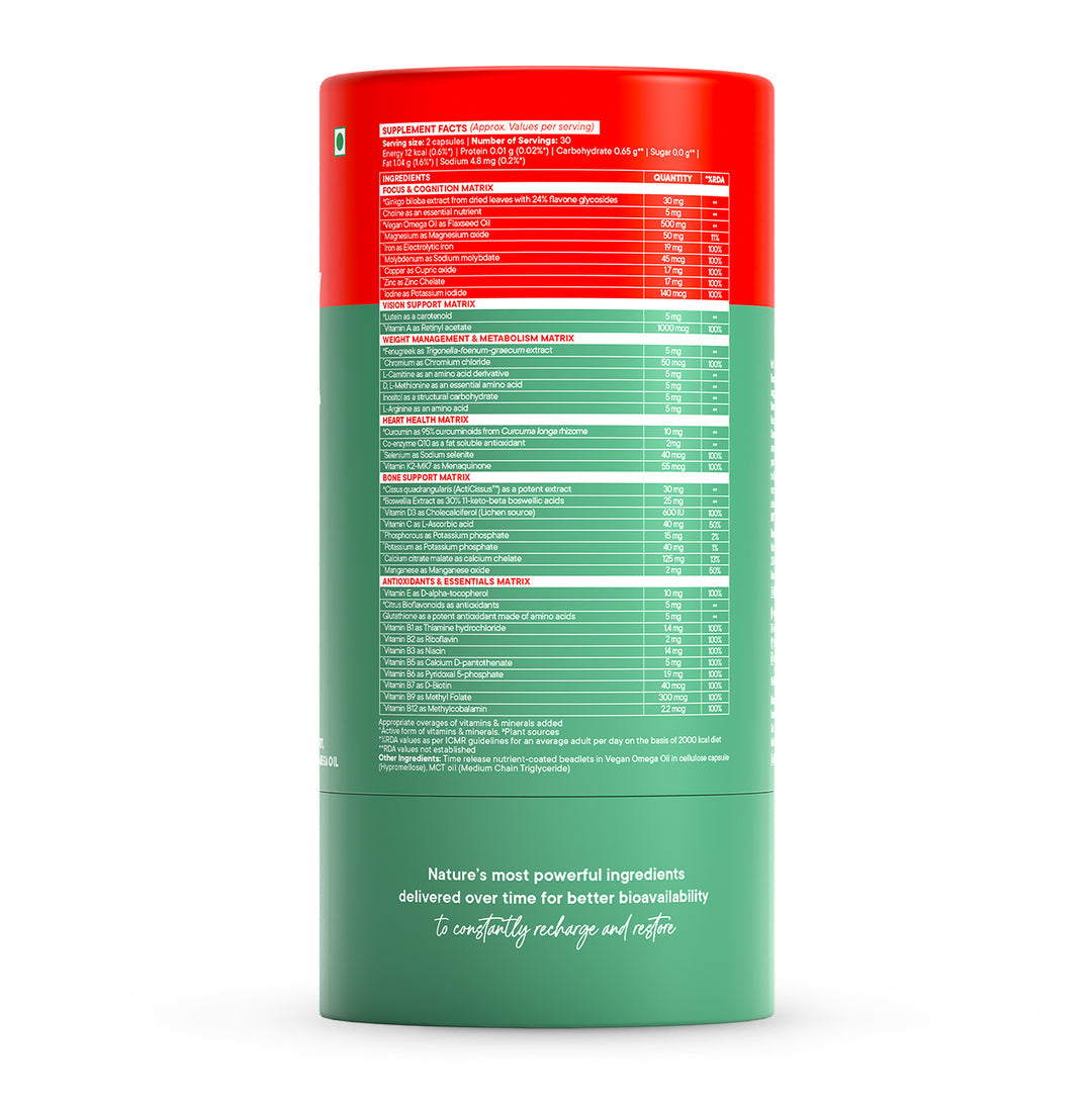 Wellbeing Nutrition Slow Multi + Omega for 50+