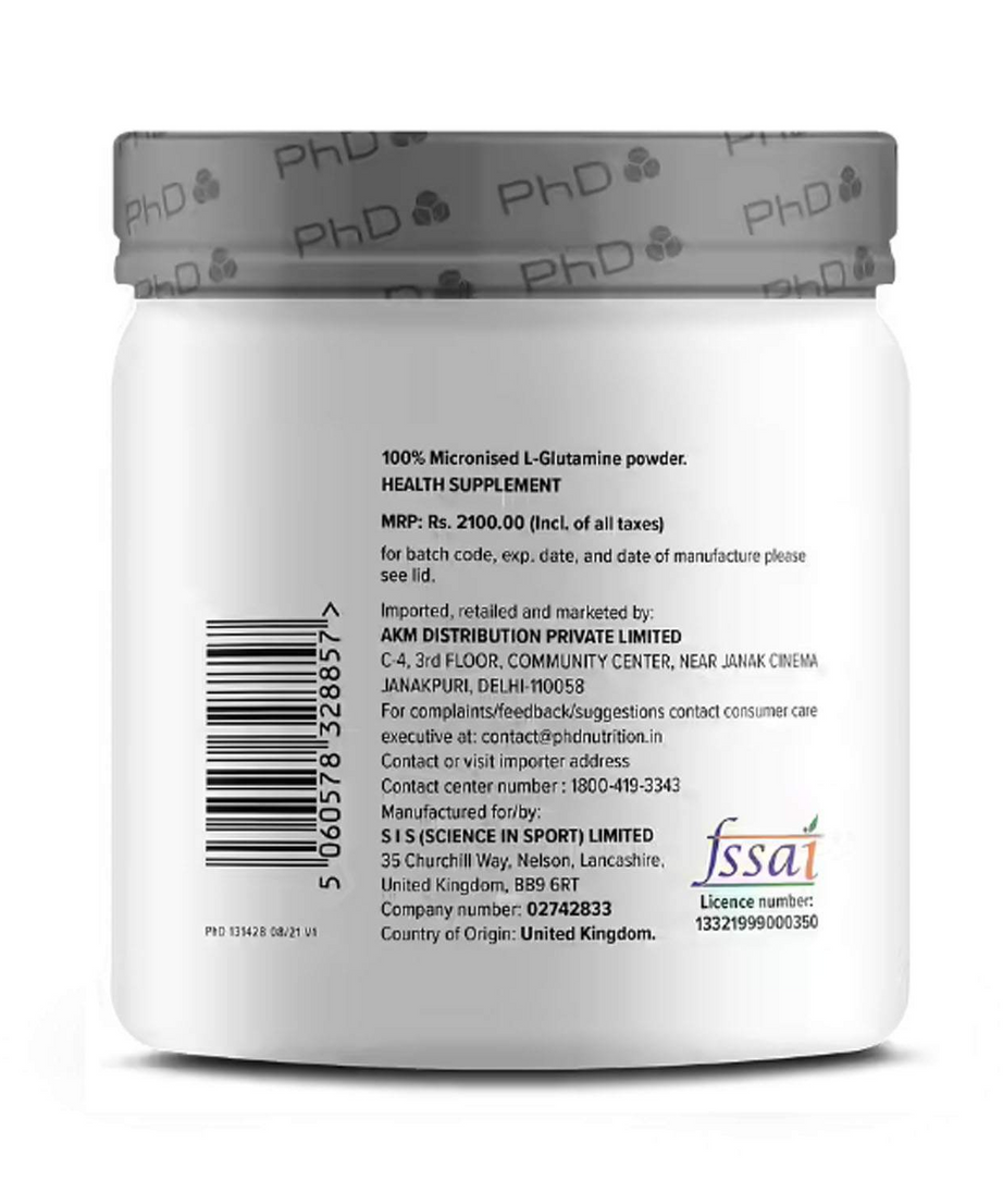 PHD Glutamine Pure Micronised 250g