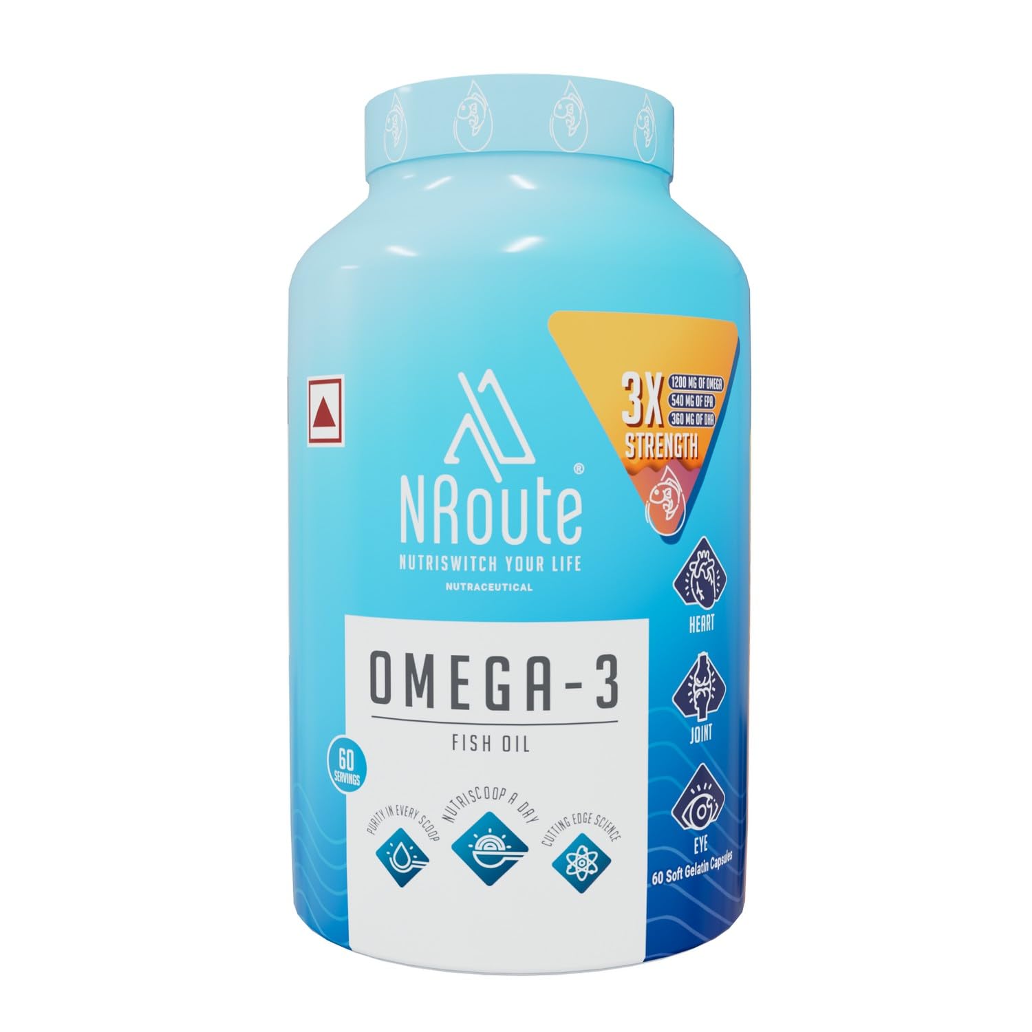 N Route Daily Whey 2kg + N Route Omega-3 Fish Oil 60servings