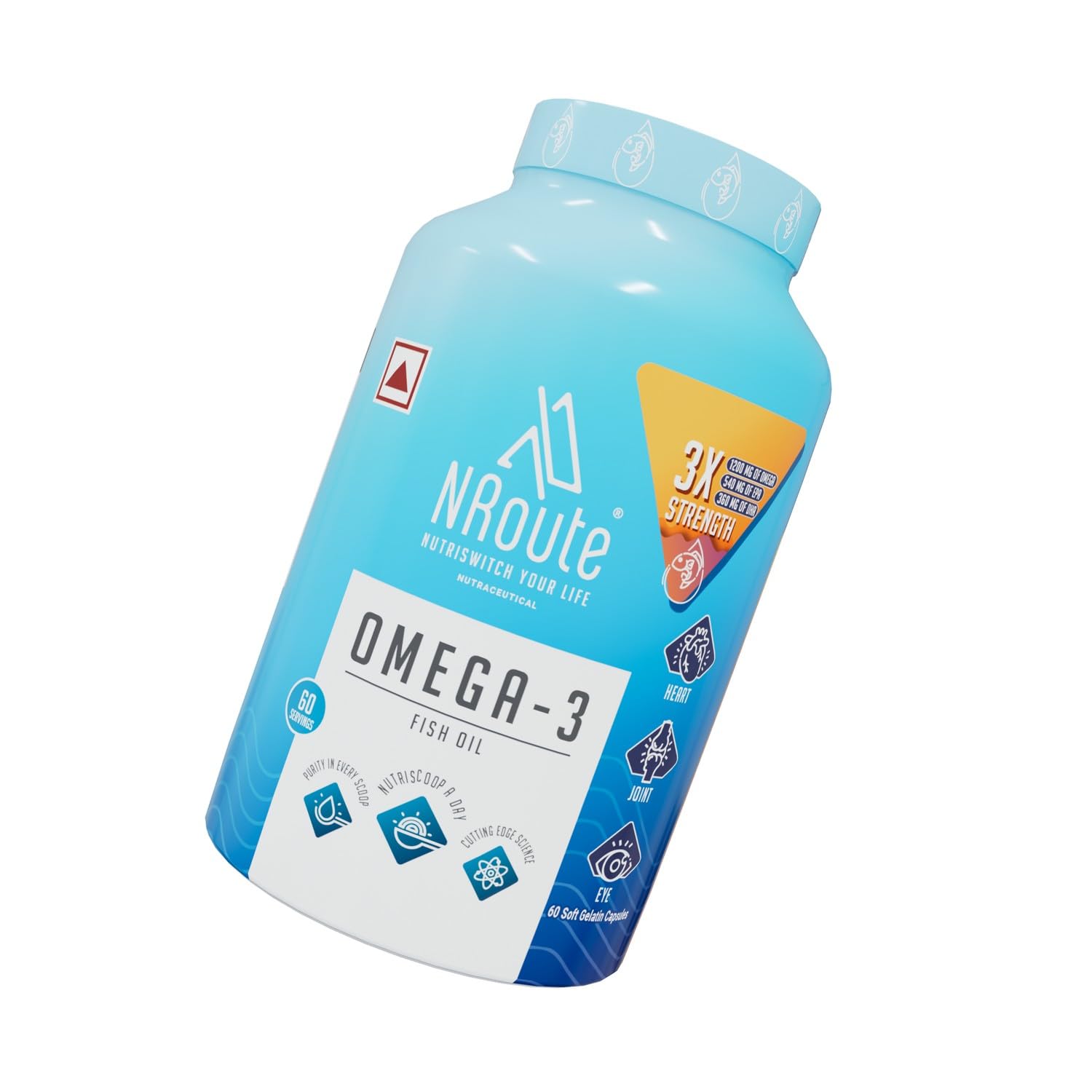 N Route Daily Whey 2kg + N Route Omega-3 Fish Oil 60servings