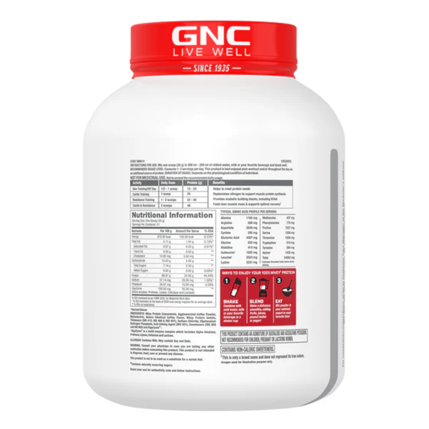 GNC Pro Performance 100% Whey 1.81kg