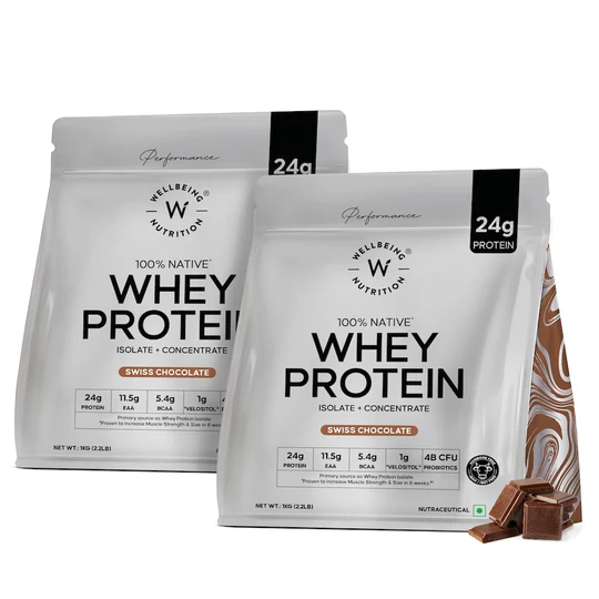 Wellbeing Nutrition 100% Native Whey Protein 1kg