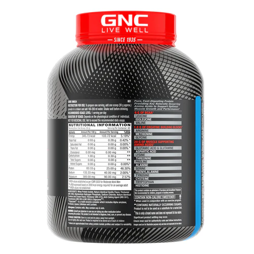GNC AMP Advanced Muscle Performance Pure Isolate 1.81kg