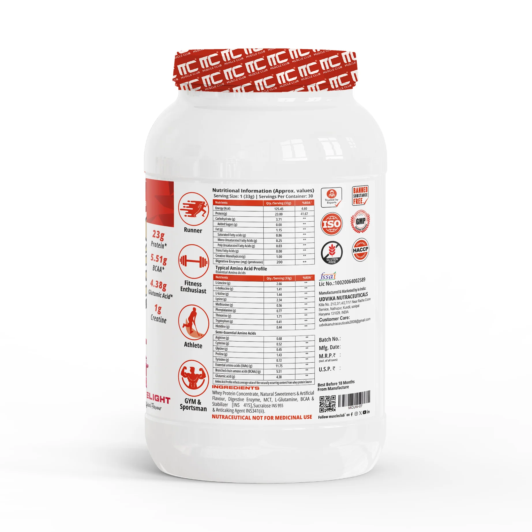 Muscle Club Ultra Whey Protein 1kg