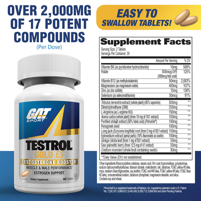 GAT Sport Testrol Gold ES Testosterone Booster