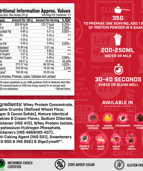 GNC Pro Performance 100% whey 1.81kg