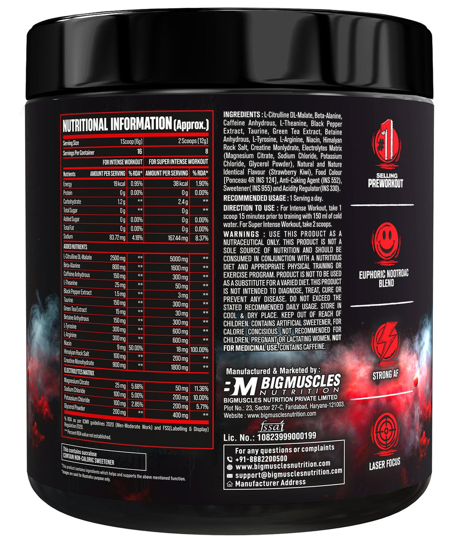 Bigmuscles Freak High Stim Preworkout 180g