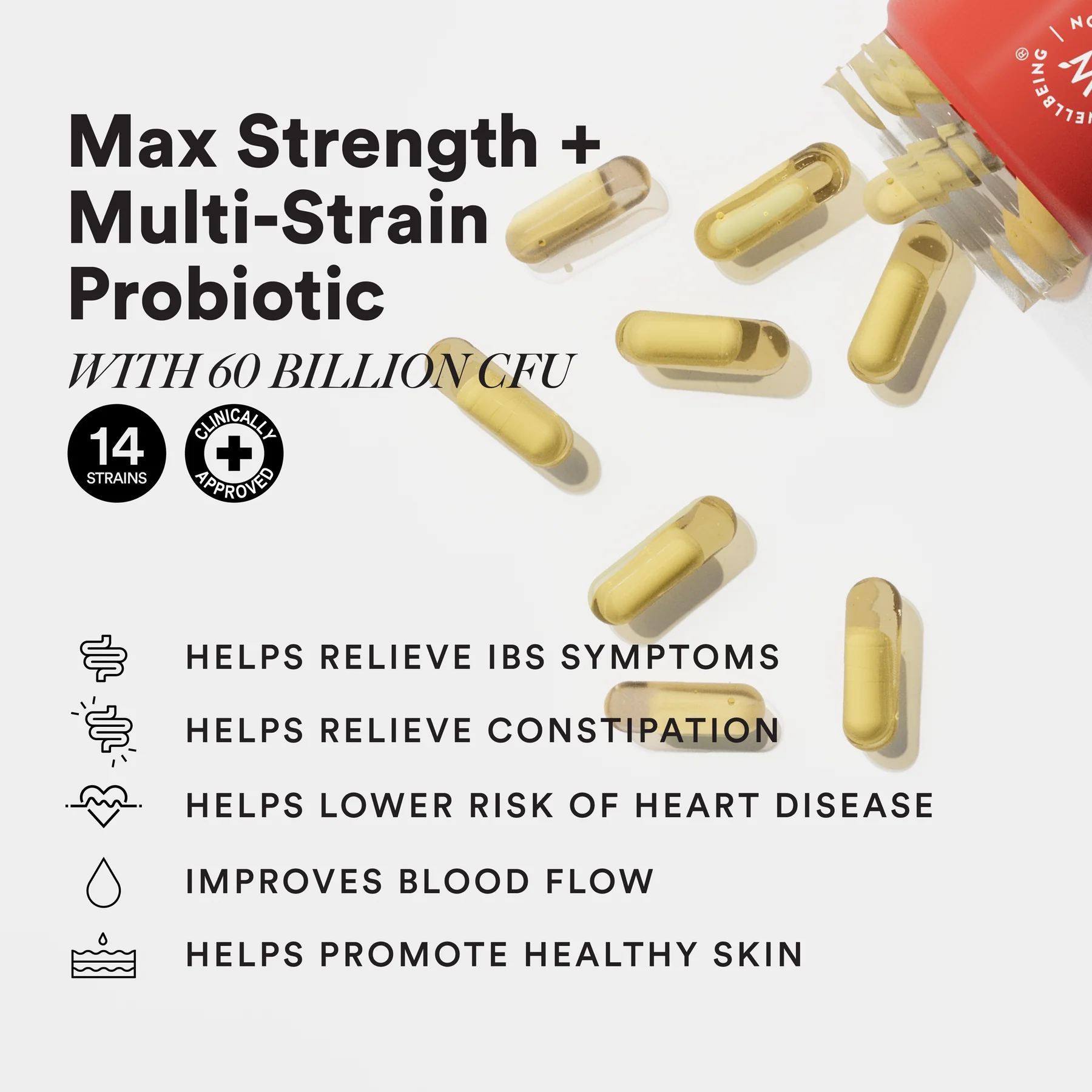Wellbeing Nutrition Extra Strength Daily Probiotics
