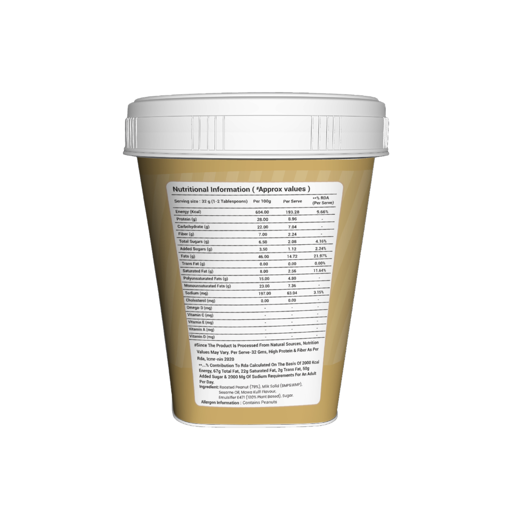 The Organic Cosmos Kulfi Blast Peanut Butter 500g