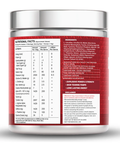 Wellversed Dynamite Preworkout 15servings