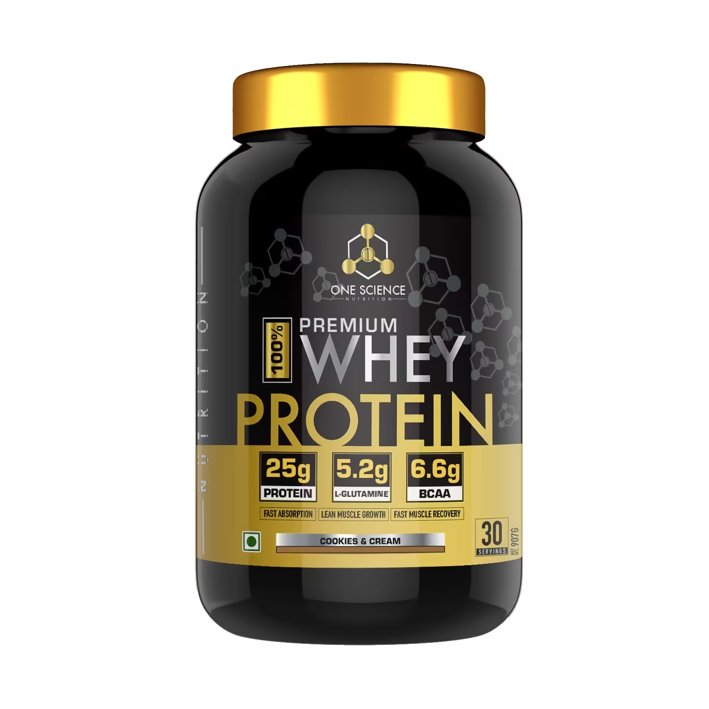 One Science Nutrition 100% Premium Whey Protein 907g