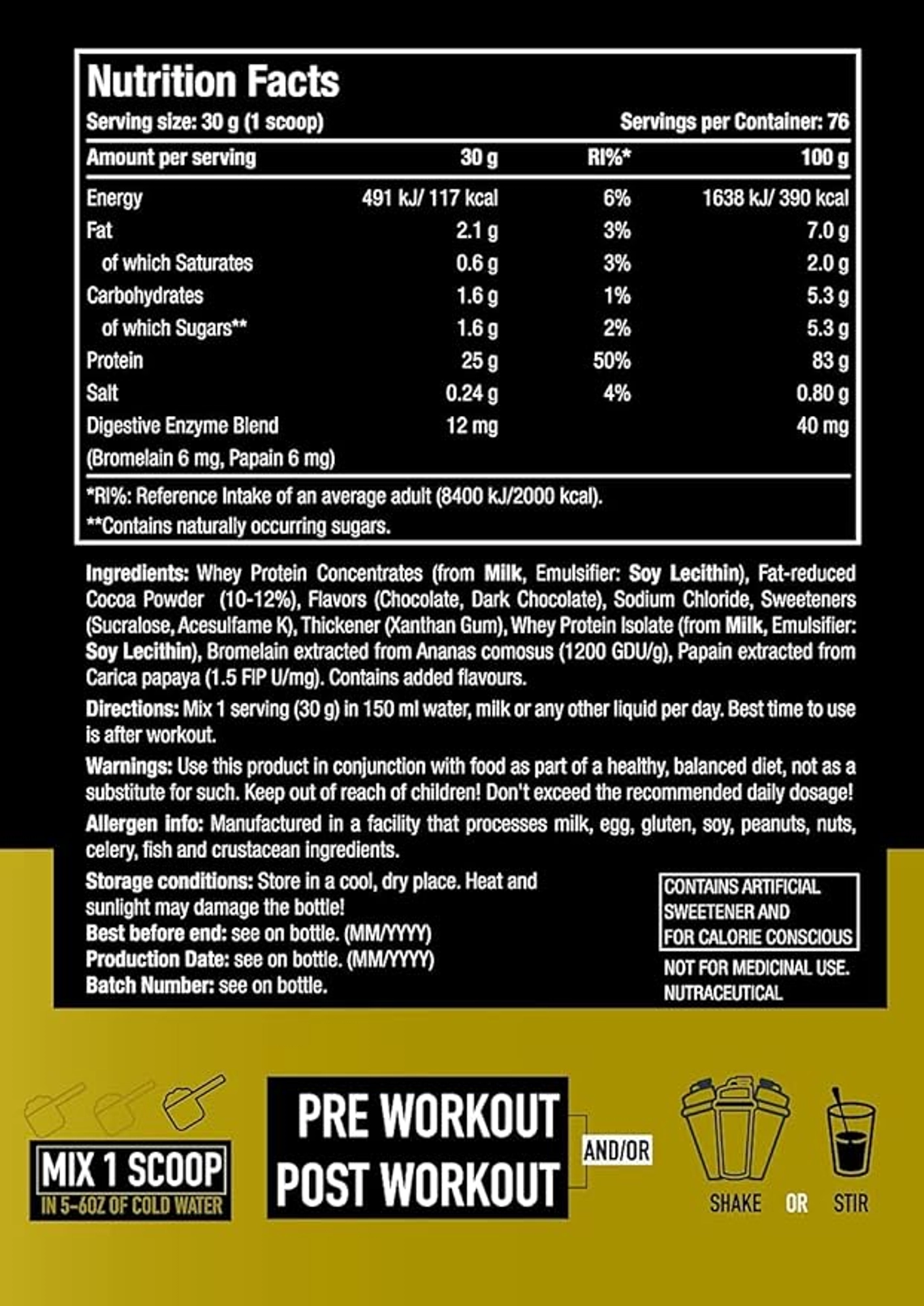 One Science Nutriton 100% Premium Whey Protein Rich 2.27kg