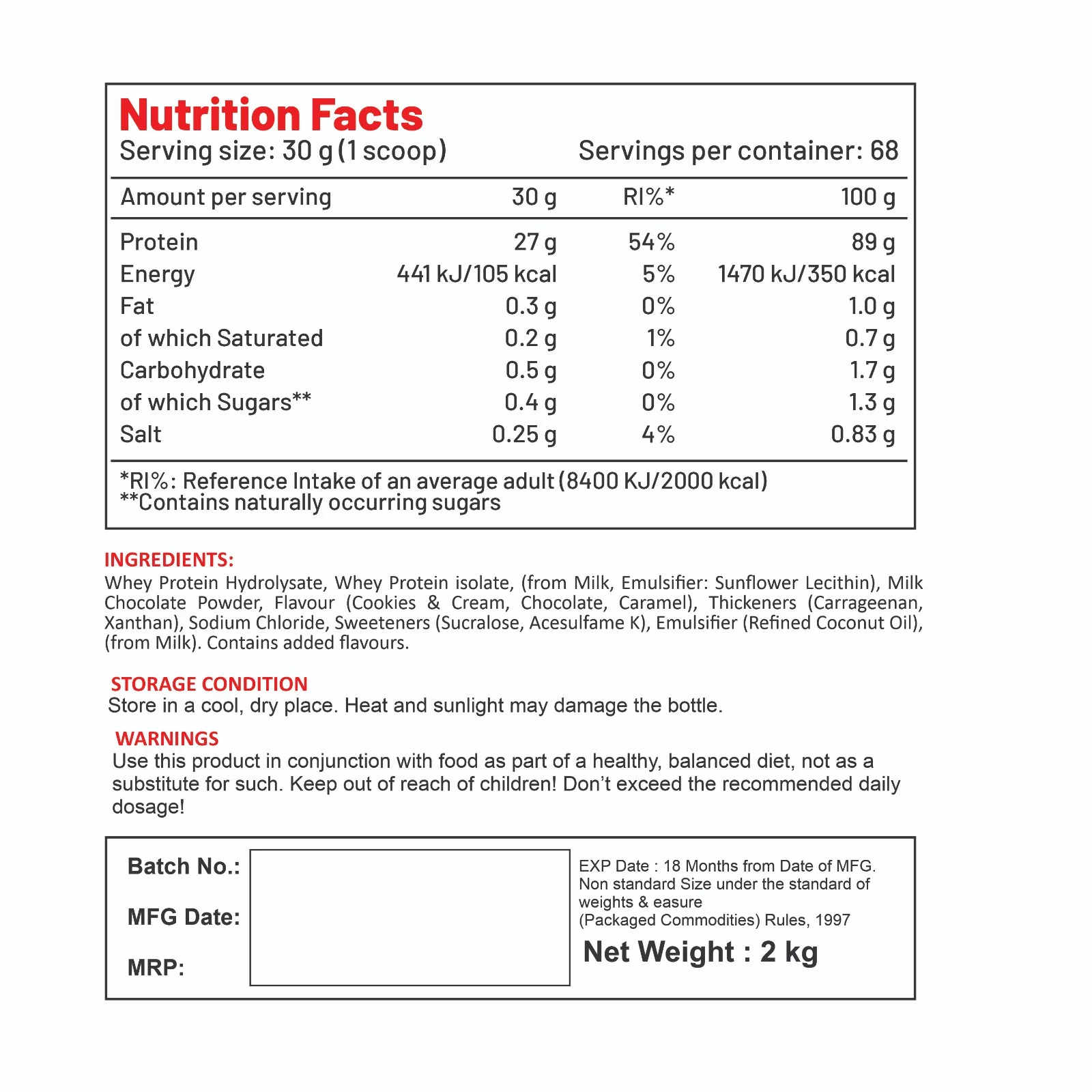 Muscle Gear Iso Whey 4kg